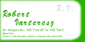 robert varteresz business card